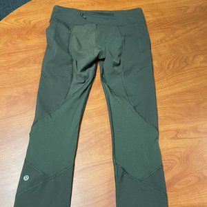 Lululemon Leggins, Size 8, Olive Green